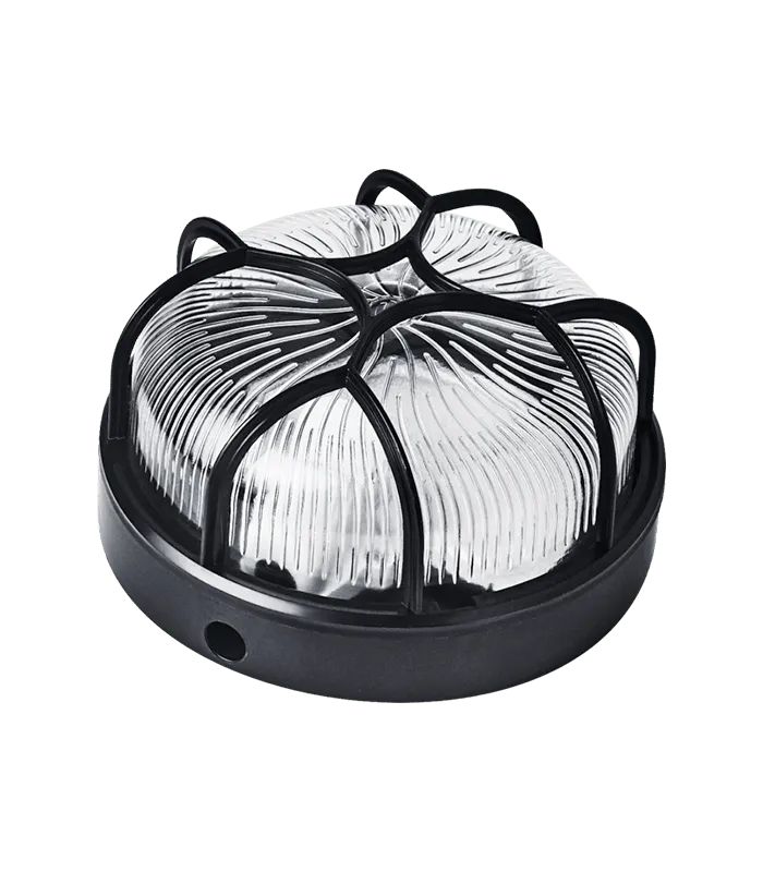 Hublot rond en verre grillage plastique