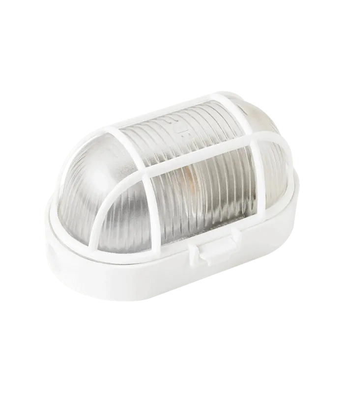 Hublot ovale en verre à grillage plastique