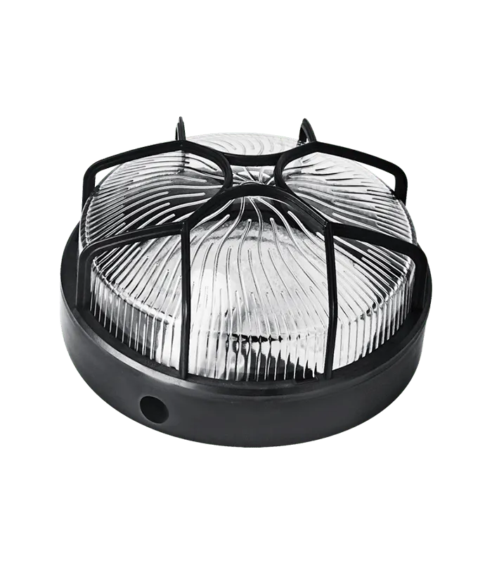 Hublot rond en verre grillage plastique