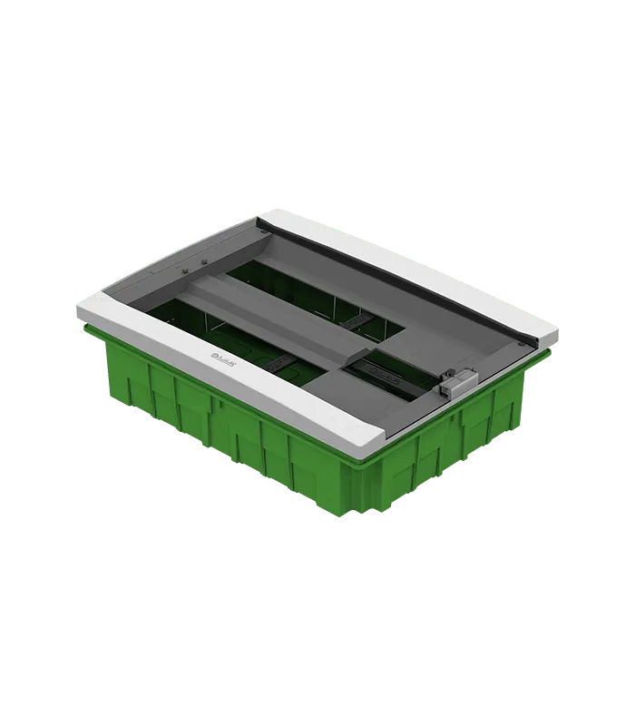 Coffret encastré 26 modules + Disjoncteur d’abonné 2 ou 4 fils - porte Fumée