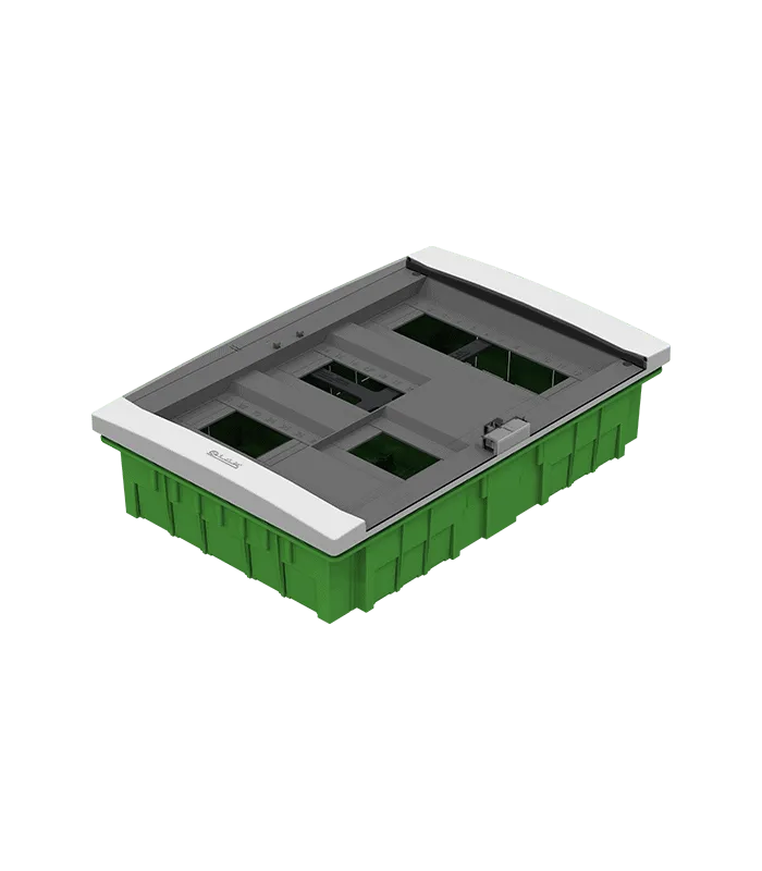 Coffret encastré 27 modules + disjoncteur d’abonné 2 ou 4 fils porte fumée